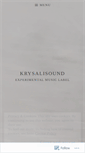 Mobile Screenshot of krysalisound.com